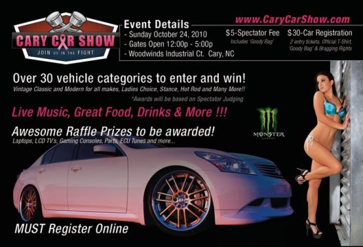 Cary Car Show Flyer